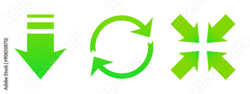 Reduce, reuse, recycle. Green circular arrows, leaf, leaves, clean environment, pollution, save the planet, ecology, nature, zero waste, eco, biodegradable materials, organic, natural, microplastics