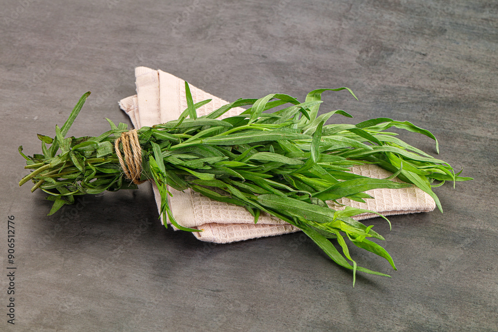 Green estragon branches for cooking Green estragon branches for cooking