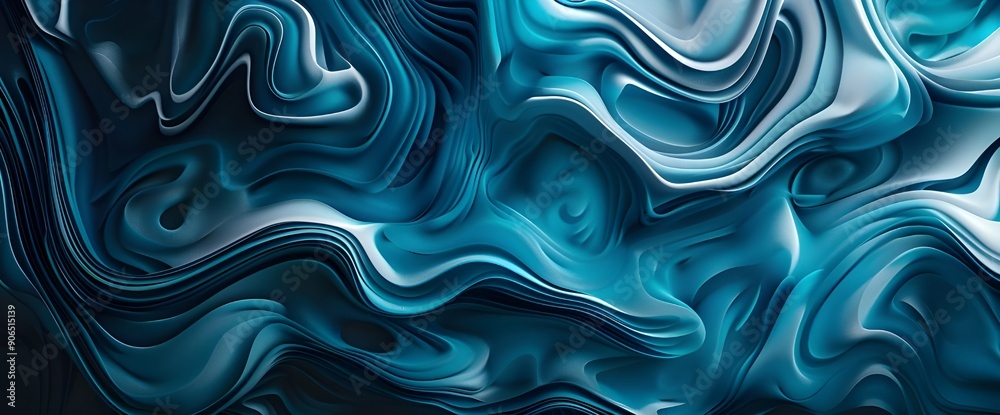A fluid art abstract background featuring swirling shades of deep blues and aquamarine creating a serene and captivating ocean-inspired design. A fluid art abstract background featuring swirling shades of deep blues and aquamarine creating a serene and captivating ocean-inspired design.