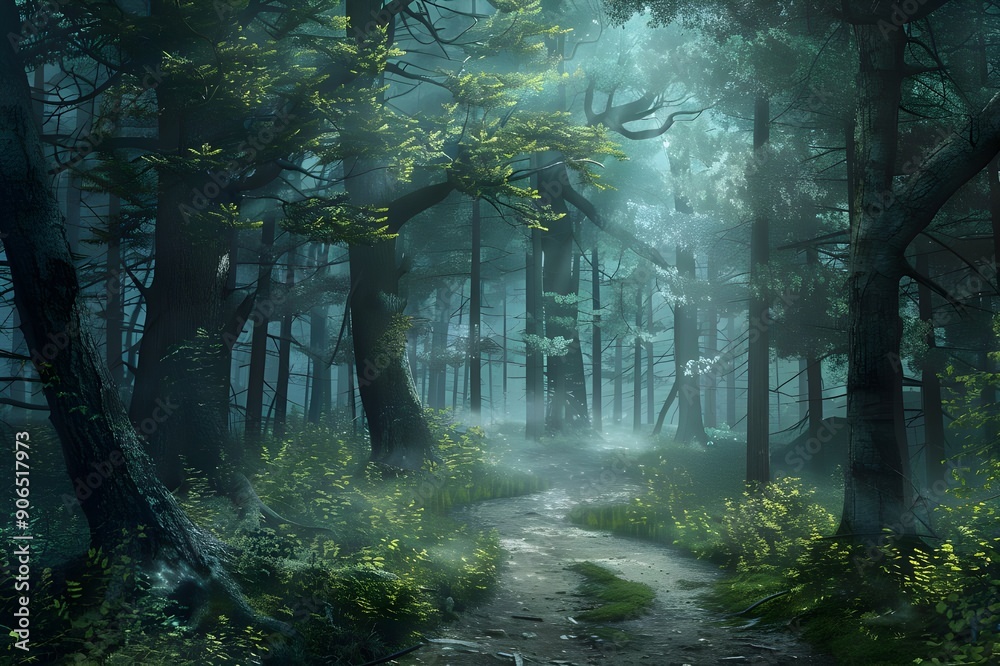 Obraz premium Enchanted Forest Path