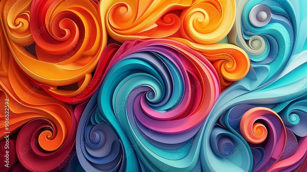 Vibrant Swirling Vortex Vibrant Swirling Vortex