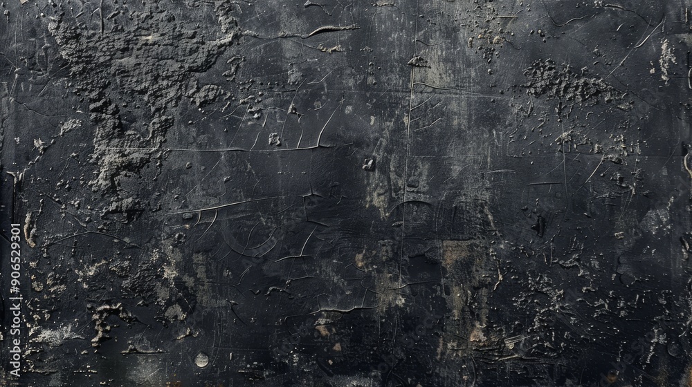 Fototapeta premium Old rustic vintage background in dark grey with scratches and stains, perfect for adding texture with copy space for text.