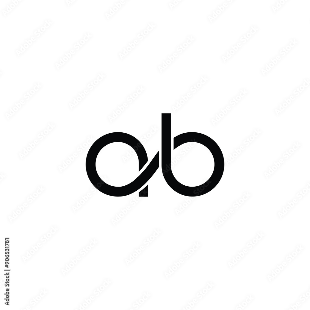 A & B letter logo Combination with infinite symbol in vector format A & B letter logo Combination with infinite symbol in vector format