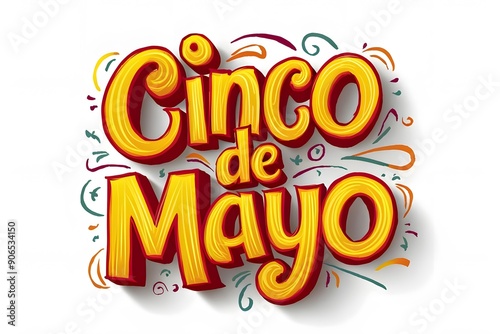 Illustration Of Cinco De Mayo Greeting Card Background. 