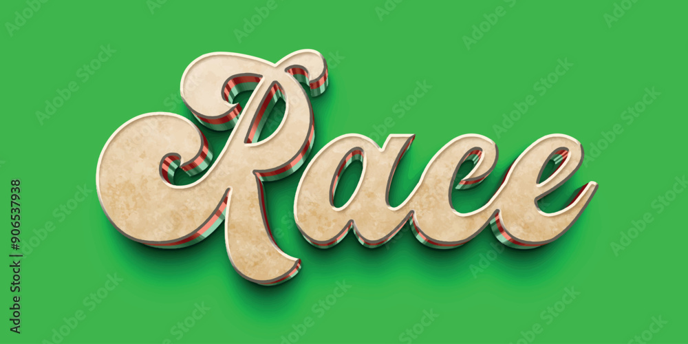 3d text effect template