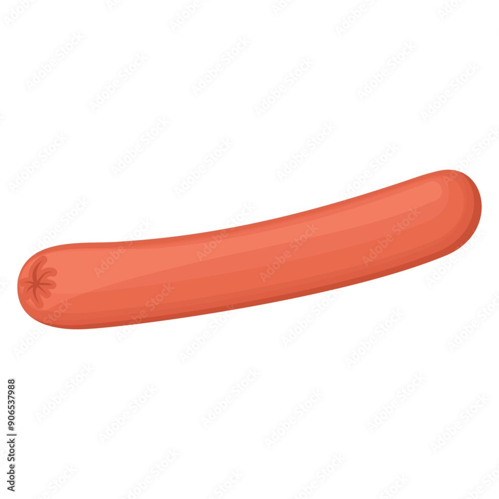 Vector cartoon image of hot dog ingredient. Sausage. Fast food and tasty food concept. Elements for your design. Banner for website, leaflets, etc. Vector cartoon image of hot dog ingredient. Sausage. Fast food and tasty food concept. Elements for your design. Banner for website, leaflets, etc.