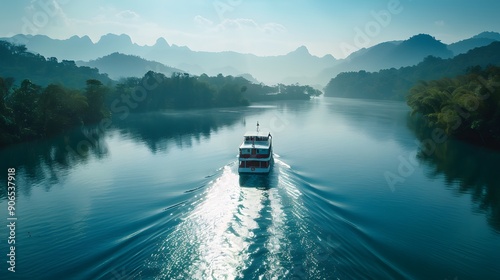 boat on the lake photo