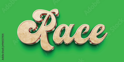 3d text effect template