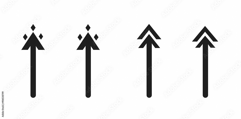 simple vector icons of arrows pointing upwards on a white background with a minimalistic simple vector icons of arrows pointing upwards on a white background with a minimalistic