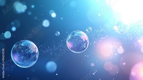 Wallpaper Mural Produce a holo abstract 3D visualization of the multiverse theory, with interconnected bubble universes Torontodigital.ca