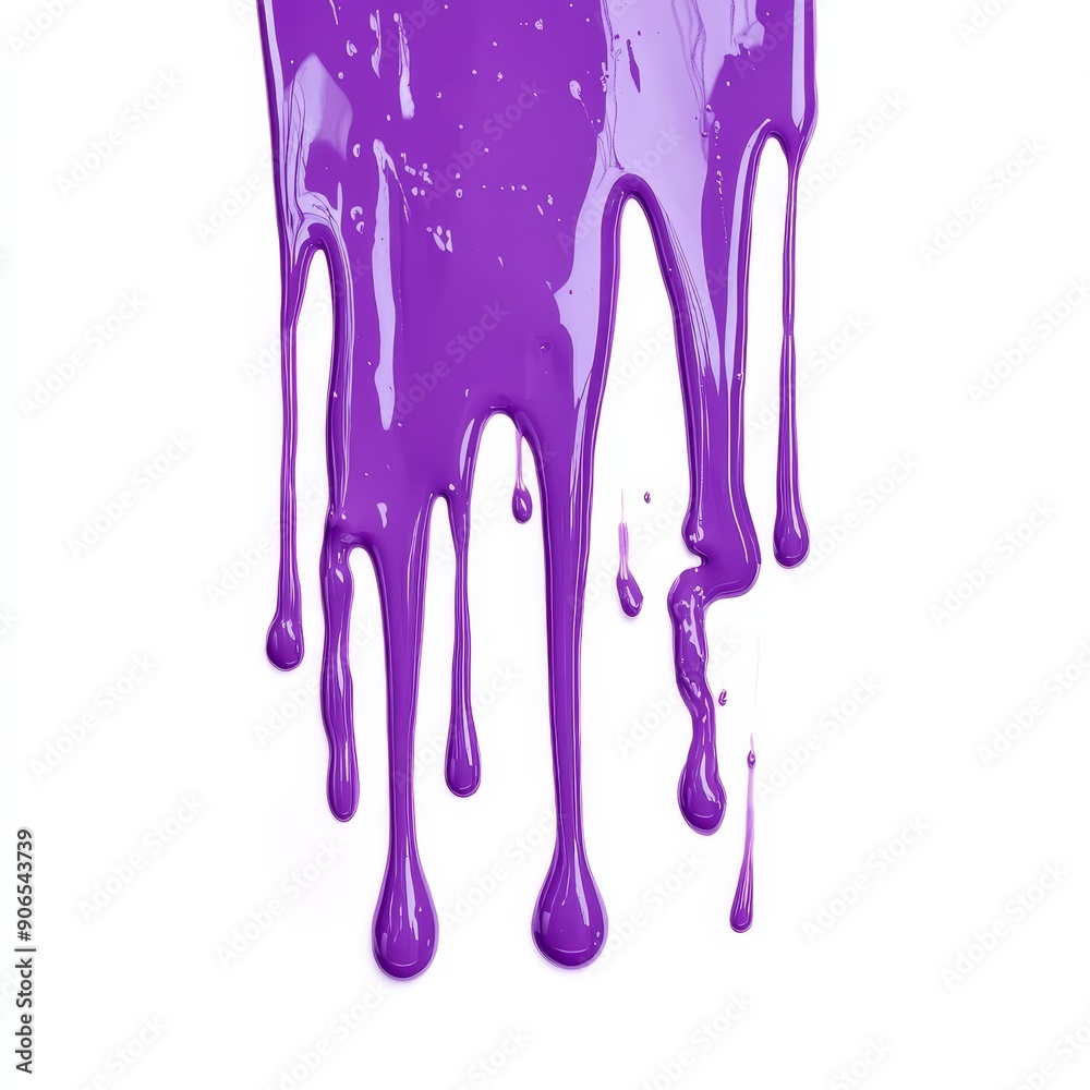 A pink paint drips down a white background A pink paint drips down a white background