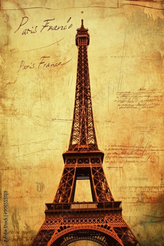 Illustration France, Paris, Eifel Tower