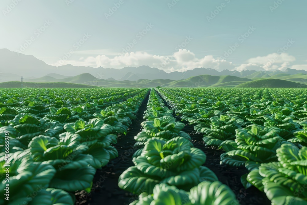 Fototapeta premium Broken into segments of hightech cultivation