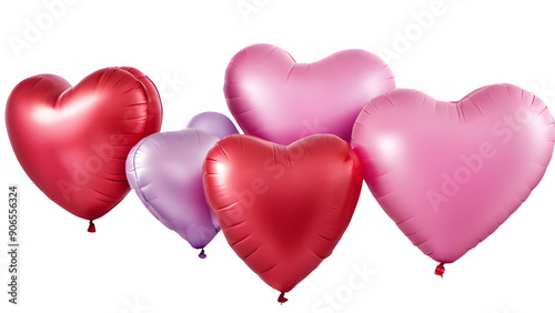 various beautiful heart balloons