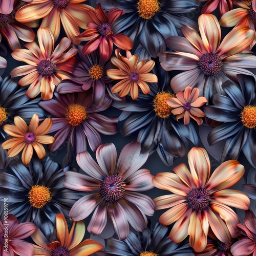 Seamless pattern of colorfu...