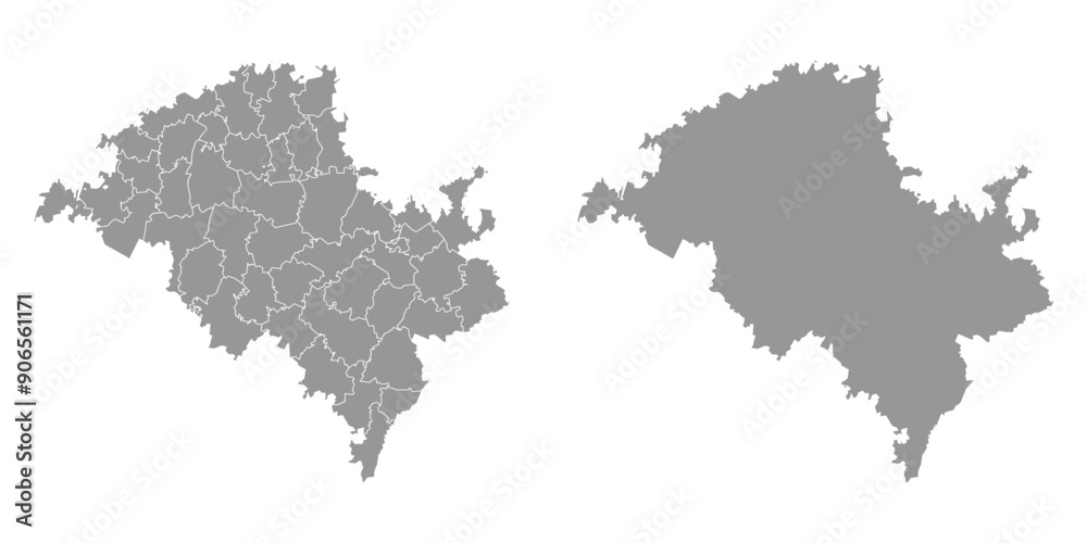 Tatarstan map, administrative division of Russia. Vector illustration. Tatarstan map, administrative division of Russia. Vector illustration.