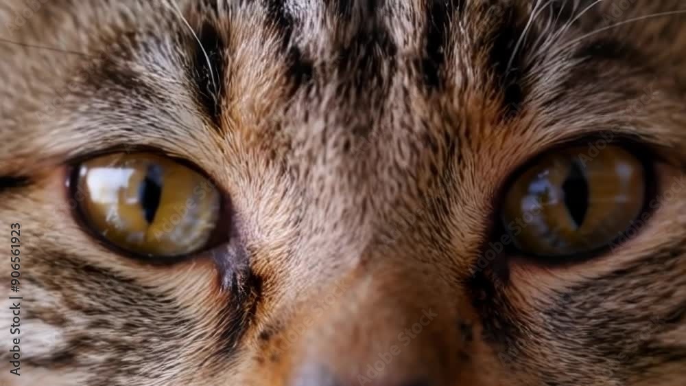 Close-up of a Cat's Gaze Close-up of a Cat's Gaze