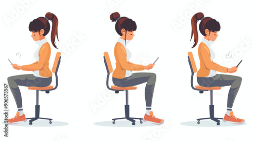 In The Wrong Posture Female Character Slouches 