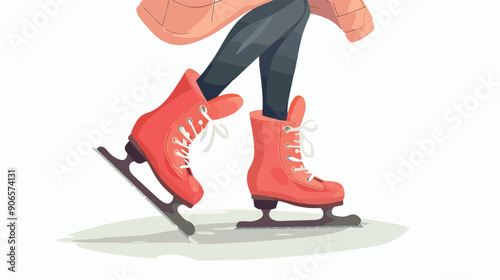 Female Ice Skates Specially Designed Footwear 