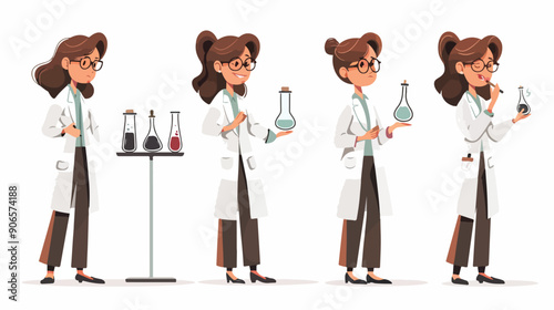 Knowledgeable Female Biology Teacher Character Passion 