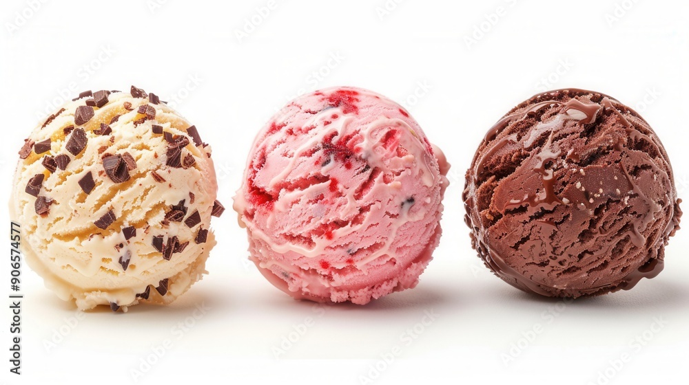 Scoop of various flavor of tasty ice cream. Scoop of various flavor of tasty ice cream.
