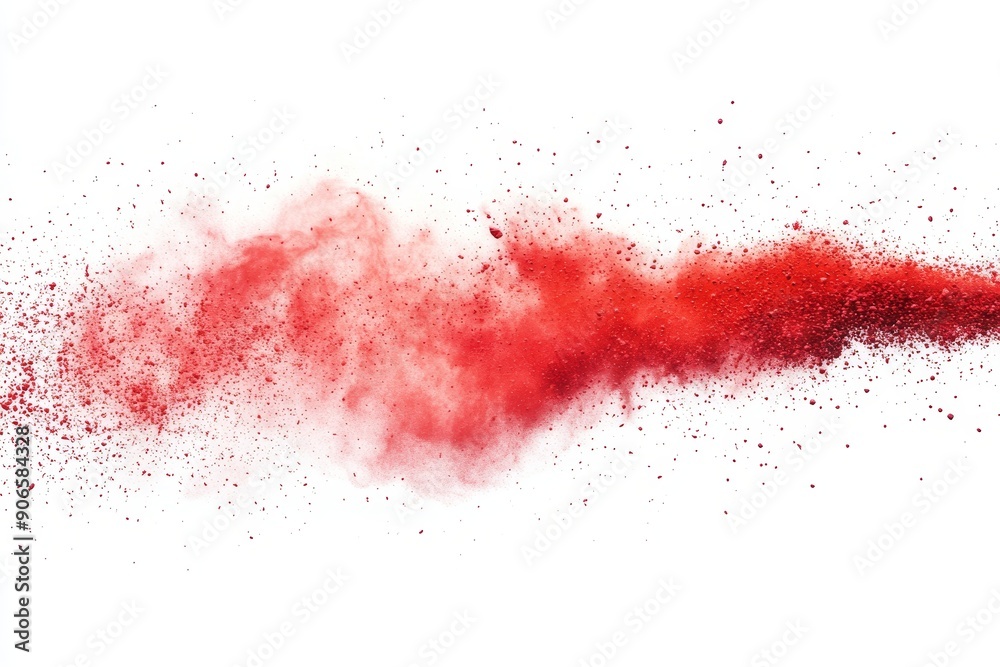An explosion of holi paint colors on a white background. An explosion of holi paint colors on a white background.