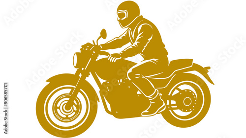 Stylish Motorbike Rider Illustrations: Perfect for Adventure Designs
