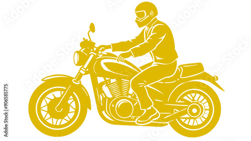 Stylish Motorbike Rider Illustrations: Perfect for Adventure Designs