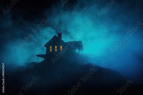 Haunted House in Fog