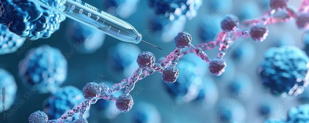 DNA extraction from cells, top view, depicting the process of isolating genetic material, advanced tone, Complementary Color Scheme, copy space for text, DNA extraction from cells, top view, depicting the process of isolating genetic material, advanced tone, Complementary Color Scheme, copy space for text,