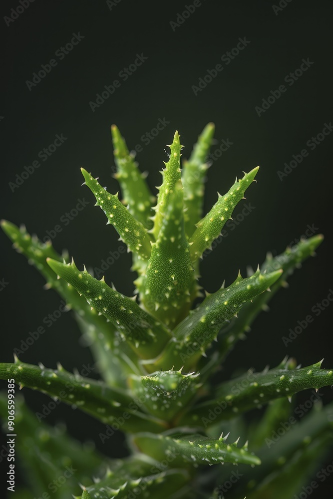 Close-up photography of a Euphorbia plant, showcasing its distinct structure and texture, ideal for scientific research and visual presentations. Close-up photography of a Euphorbia plant, showcasing its distinct structure and texture, ideal for scientific research and visual presentations.