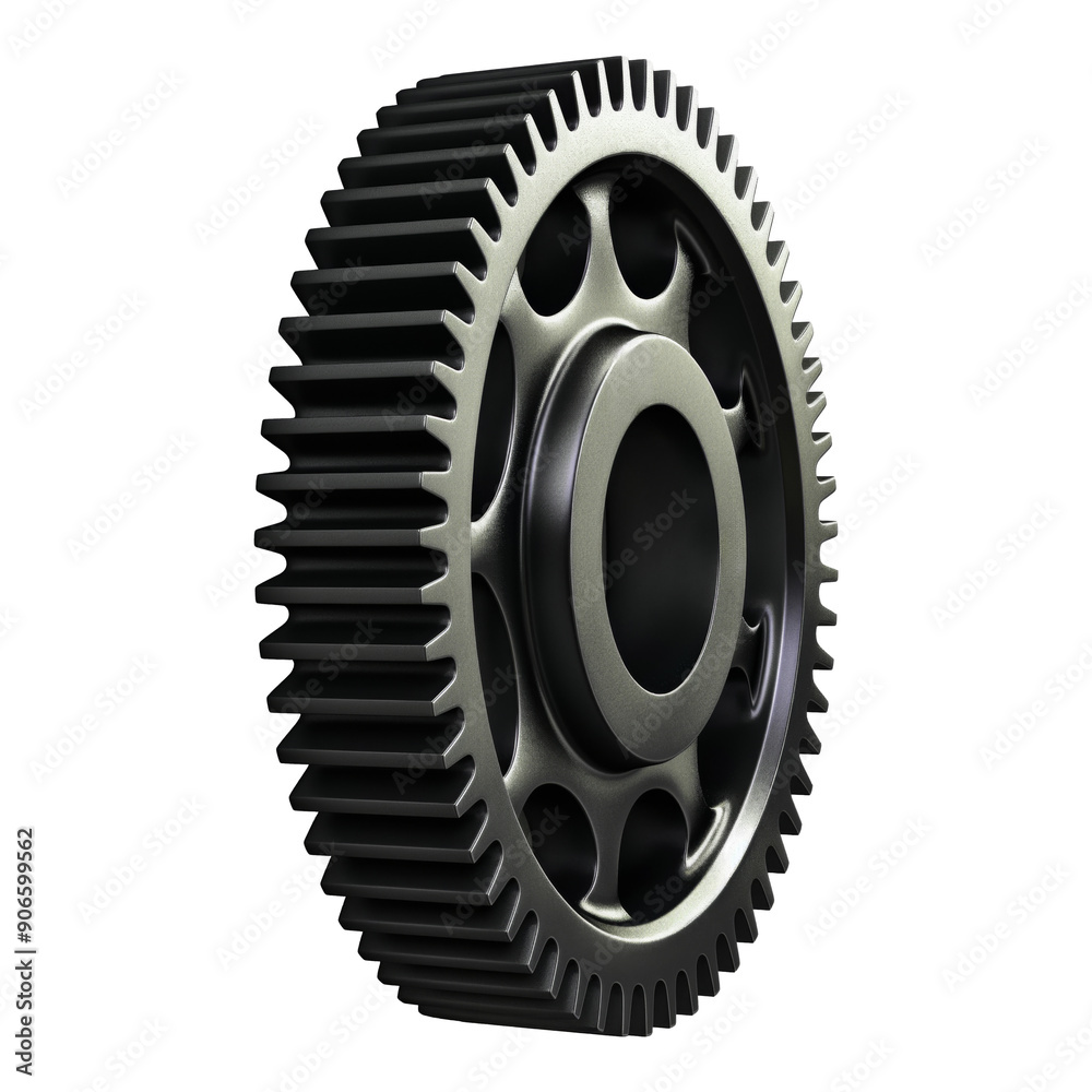 Steel cog gear isolated on transparent background Steel cog gear isolated on transparent background