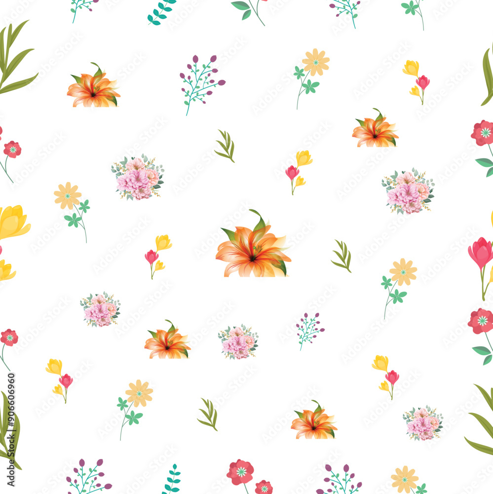 pattern with flowers pattern with flowers
