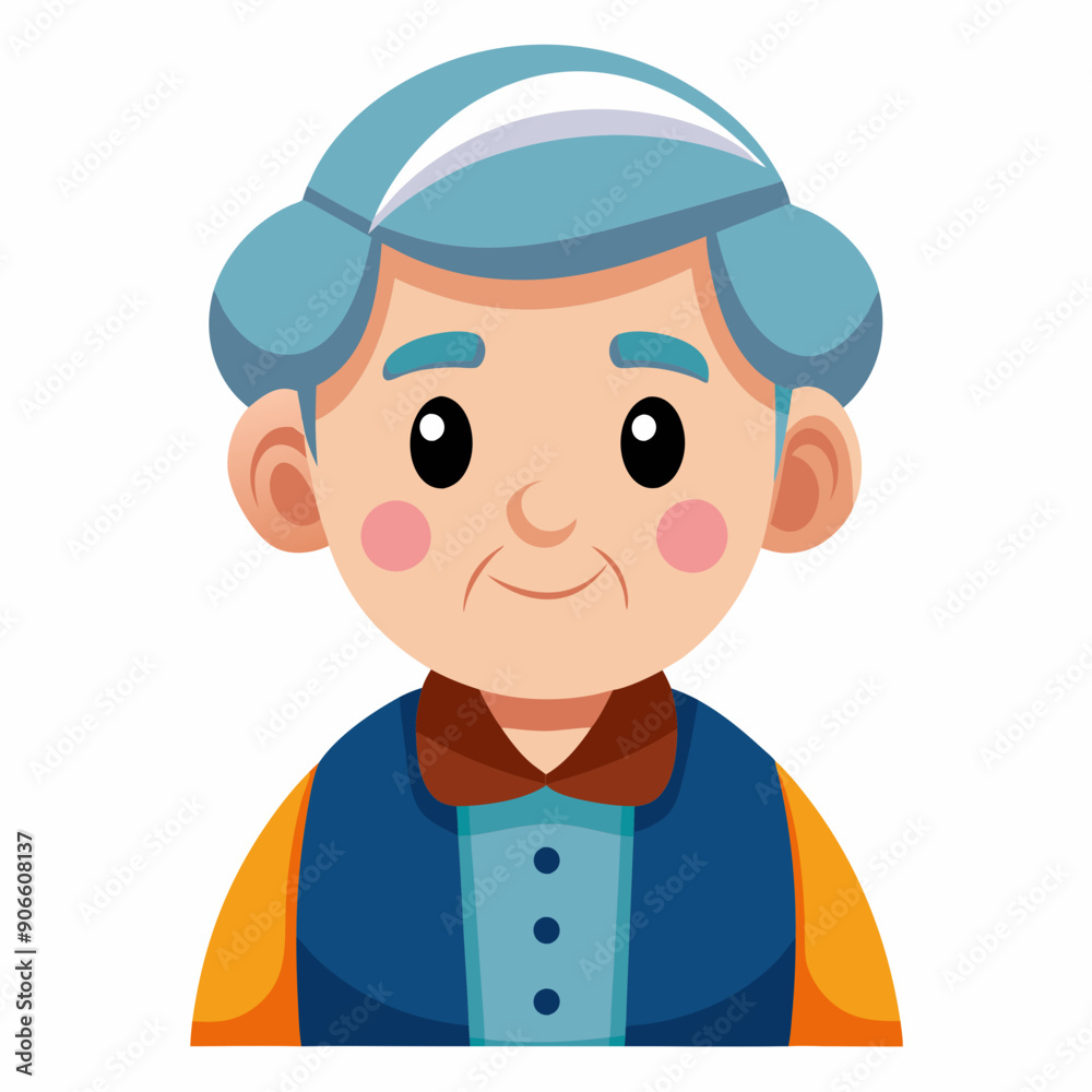 grand parents  Silhouette Vector Illustration
