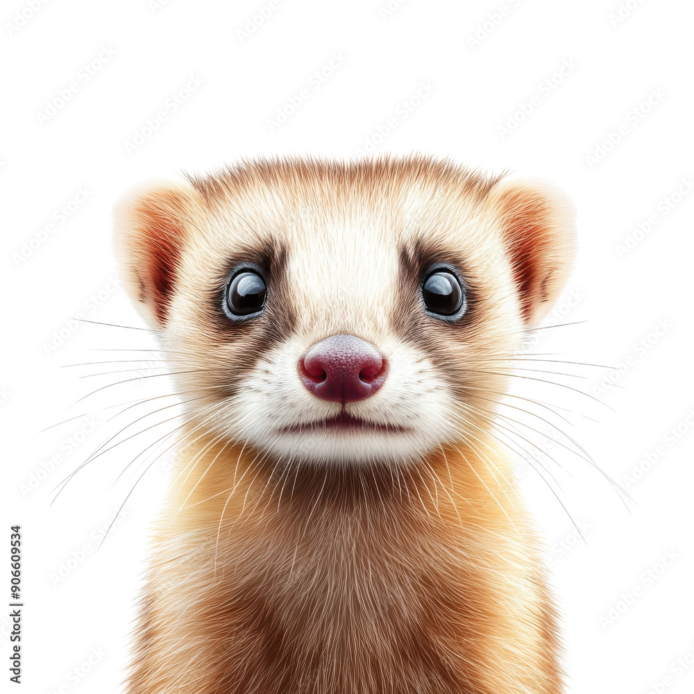 Fototapeta premium A cute little animal with a pink nose and big eyes