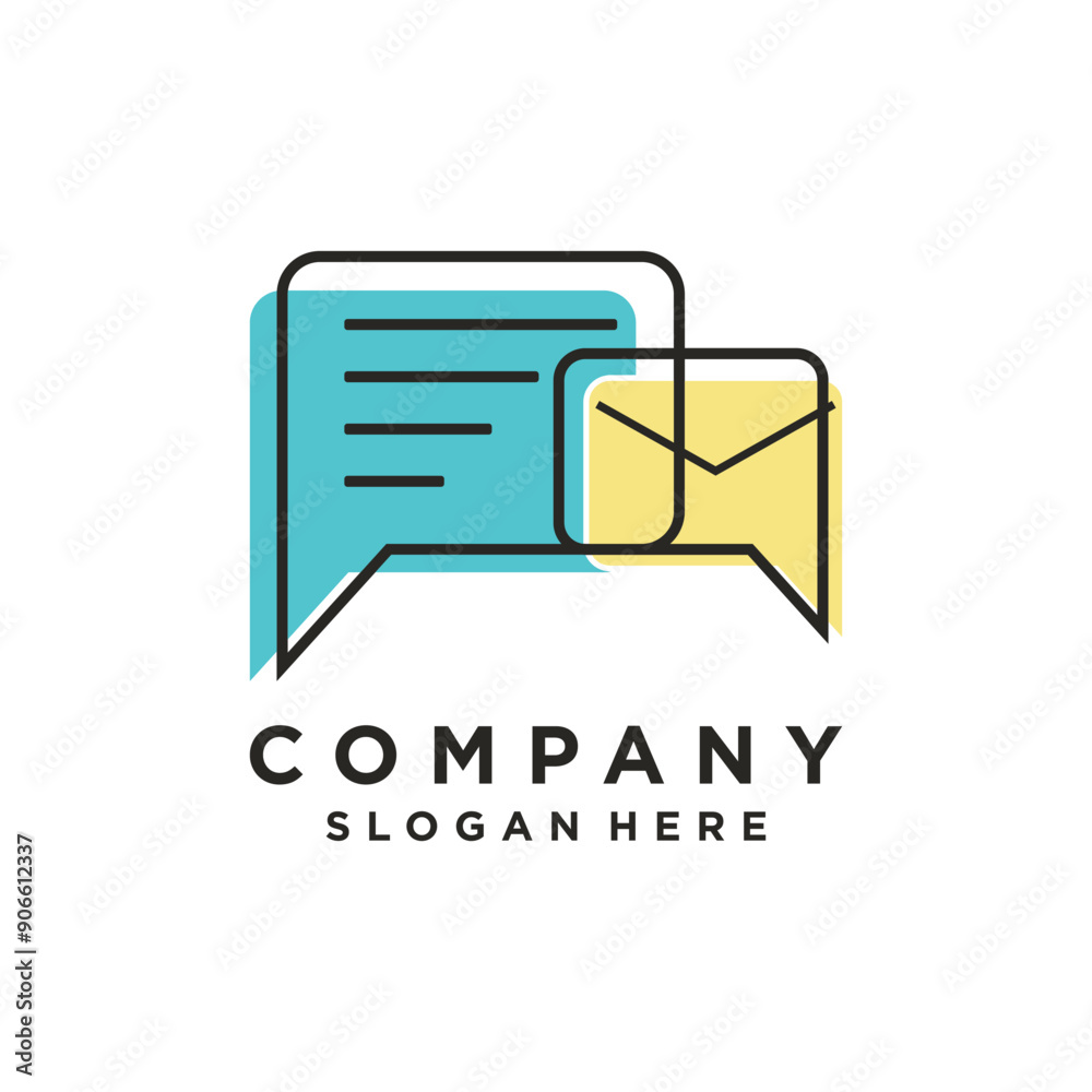 Bubble Chat Icon Logo Vector Illustration Template Bubble Chat Icon Logo Vector Illustration Template