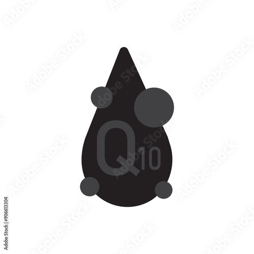 Coenzyme Q10 glyph icon 