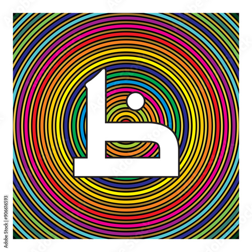Arabic Calligraphy Alphabet letters or Stylized kufi font style, colorful islamic
calligraphy elements colorful circles  background, for all kinds of design use.