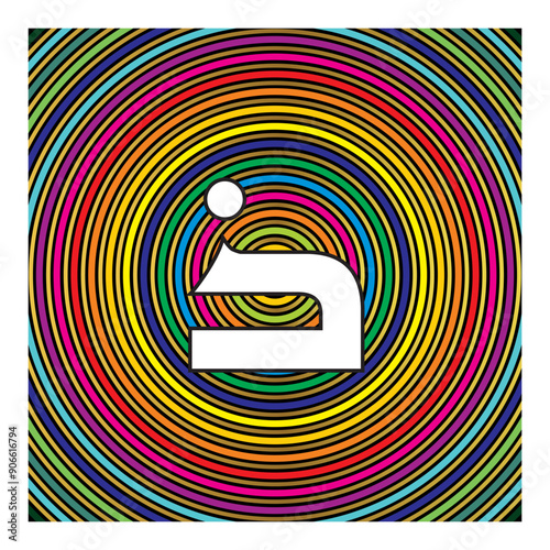 Arabic Calligraphy Alphabet letters or Stylized kufi font style, colorful islamic
calligraphy elements colorful circles  background, for all kinds of design use.