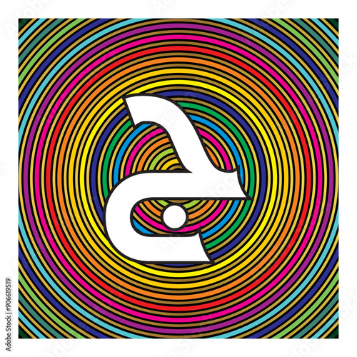 Arabic Calligraphy Alphabet letters or Stylized kufi font style, colorful islamic
calligraphy elements colorful circles  background, for all kinds of design use.