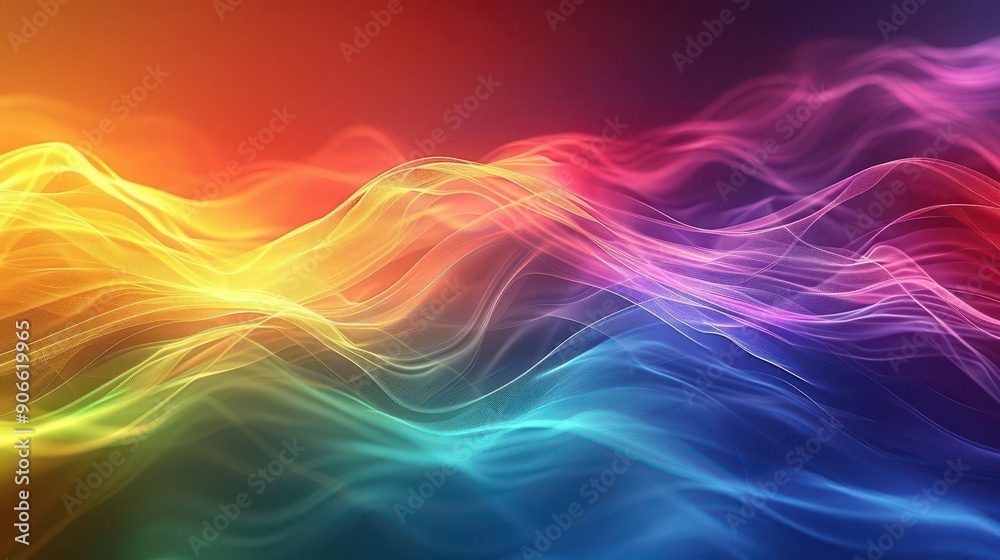 Vibrant electromagnetic light spectrum, colorful wave dynamics, radiant light waves, dynamic spectrum, uhd, copy space for text, Vibrant electromagnetic light spectrum, colorful wave dynamics, radiant light waves, dynamic spectrum, uhd, copy space for text,