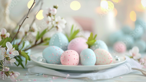 Easter holiday design, eggs...