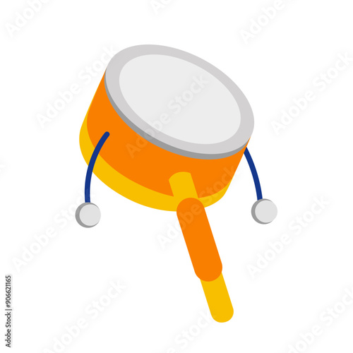 Ontong ontong icon vector illustraiton, permainan ontong-ontong clip art, mainan otok-otok, indonesian traditional toy game
