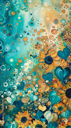 Artistic Liquid Sunflowers ...