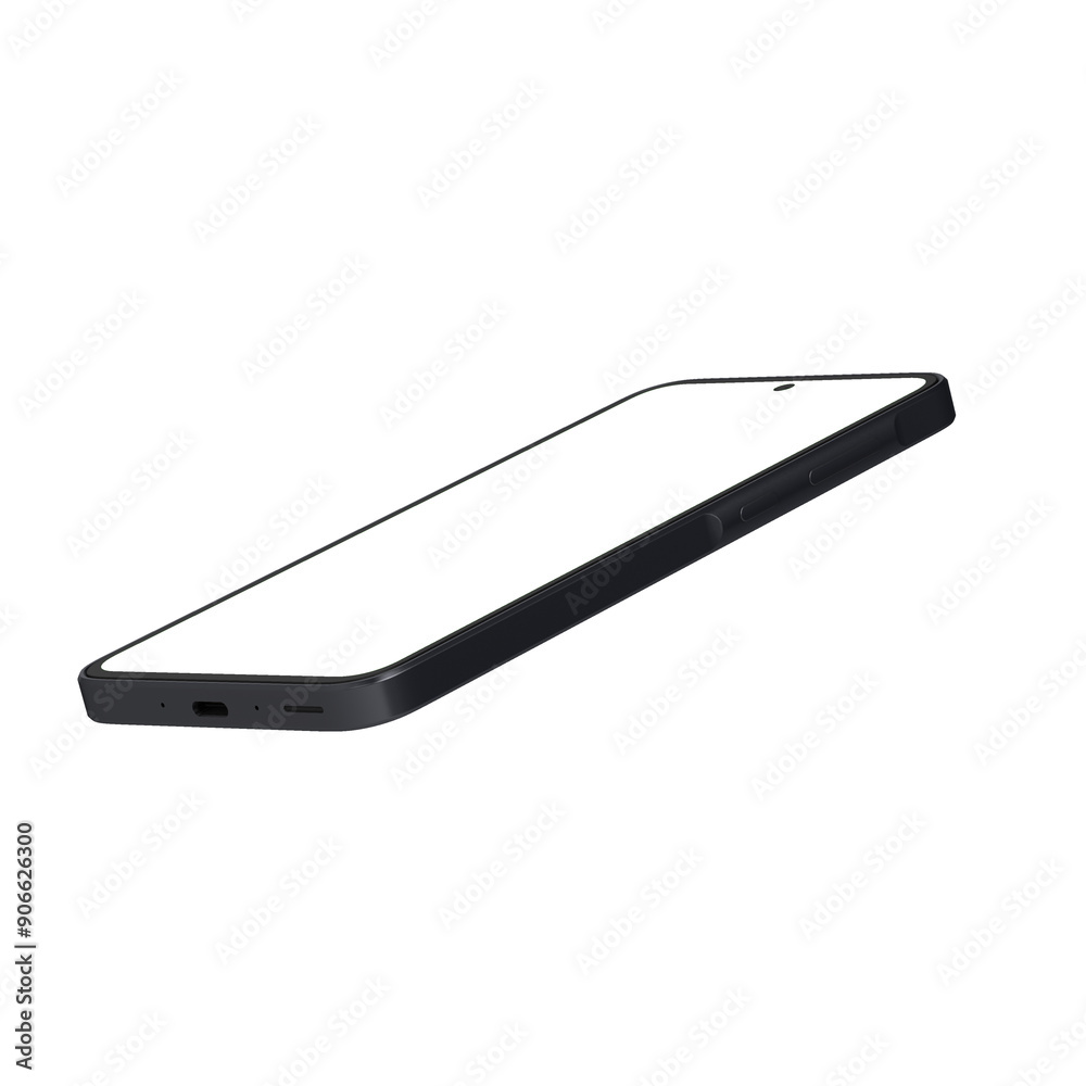 Clear smartphone front display transparent mockup Clear smartphone front display transparent mockup