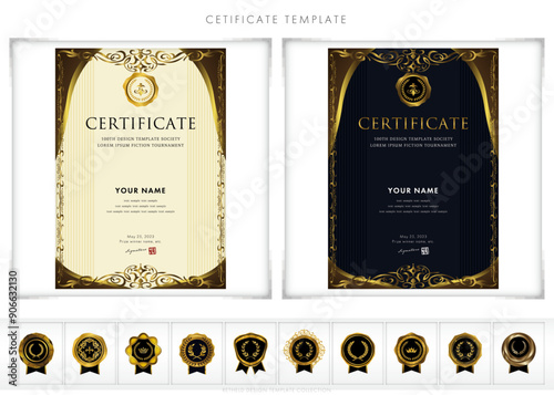 賞状２１１　certificate　award　表彰状　celebration