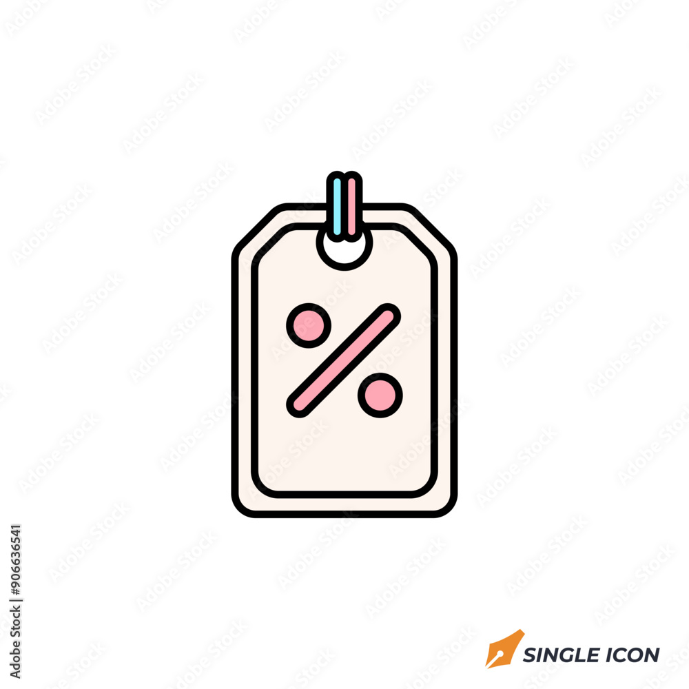 Discount Badge icon vector illustration. Discount Badge symbol isolated on white background Discount Badge icon vector illustration. Discount Badge symbol isolated on white background