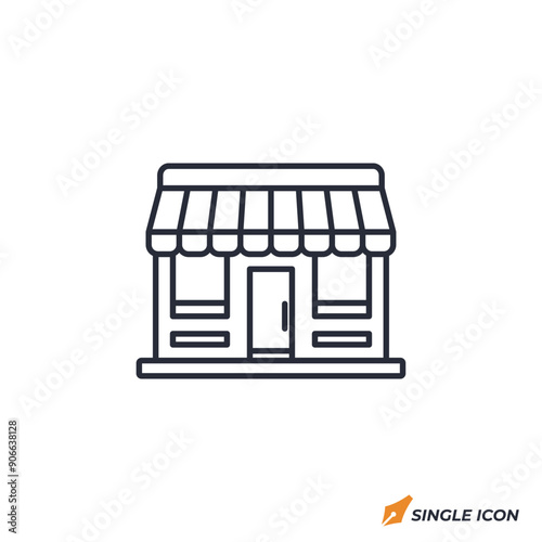 Storefront icon vector illustration. Storefront symbol isolated on white background