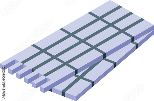 Construction material metal profile for installing drywall representing building and renovation