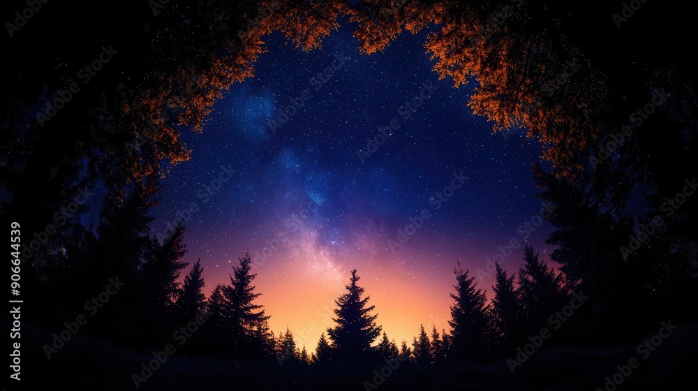 Fototapeta premium Astrophotography techniques capturing the night sky, celestial photography